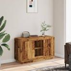 vidaXL Dressoir 102x35x60 cm bewerkt hout oud houtkleurig, Huis en Inrichting, Kasten | Dressoirs, Verzenden, Nieuw, Overige houtsoorten