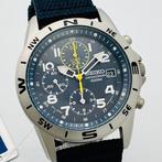 Seiko - Chronograph Military Dark Blue and Yellow and White