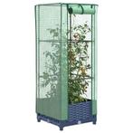 vidaXL Plantenbak verhoogd met kashoes 40x40x123 cm, Tuin en Terras, Bloembakken en Plantenbakken, Verzenden, Nieuw, Kunststof