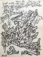 André Masson (1896-1987) - Composition, Antiek en Kunst