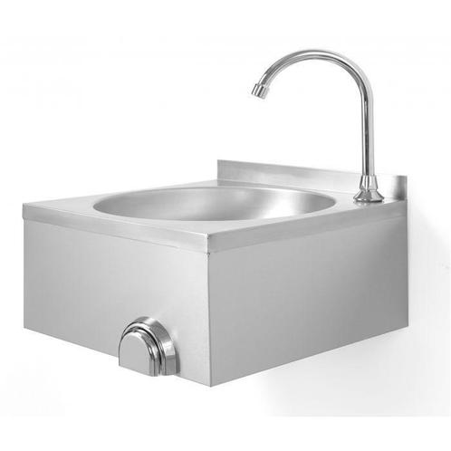 Handenwasbak met kniebediening | RVS | 400x400x240mm, Zakelijke goederen, Horeca | Keukenapparatuur, Nieuw in verpakking, Verzenden