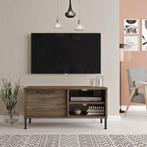 [en.casa] Tv-meubel Liperi 90x35,5x43cm eiken grijs