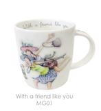 Mok 380 ml - With a friend like you, Nieuw