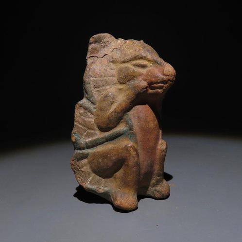 Maya Terracotta Figuur. 650 - 900 n.Chr. 9,7 cm H. Spaans, Verzamelen, Mineralen en Fossielen