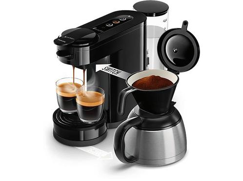 Philips -  Switch  Pad- En Filterkoffiezetapparaat Zwart, Witgoed en Apparatuur, Koffiezetapparaten, 4 tot 10 kopjes, Nieuw, Koffiepads en cups