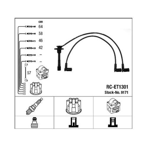 Ngk Rc-Et1301 Bougiekabelset, Computers en Software, Laptop-opladers, Verzenden