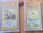 Pokémon - 2 Graded card - Jolteon & Victreebel 1st Edition -