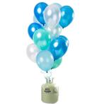 Helium Tank met Blue Azure Ballonnen - 15stk | Nieuw!, Hobby en Vrije tijd, Feestartikelen, Nieuw, Verzenden
