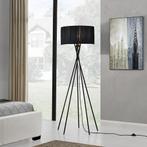 Vloerlamp staande lamp 155 cm Zwart Mikado E27 zwart, Verzenden, Nieuw