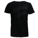 Status Quo Vintage Logo Band T-Shirt Zwart - Officiële, Nieuw