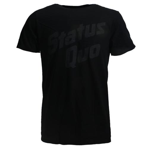 Status Quo Vintage Logo Band T-Shirt Zwart - Officiële, Kleding | Heren, T-shirts