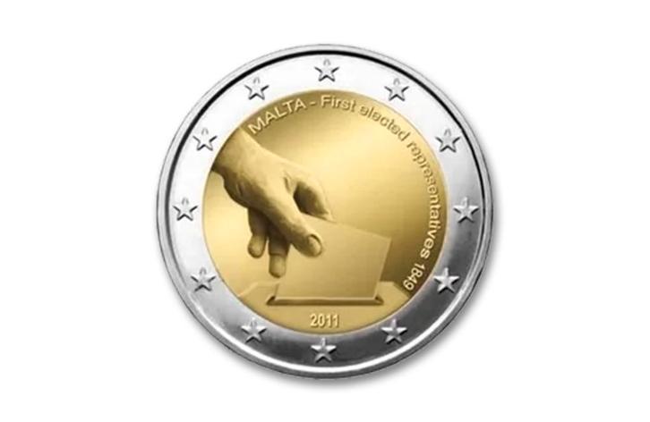 2 euro Kiesrecht 1849 2011 - Malta, Postzegels en Munten, Munten | Europa | Euromunten, Verzenden