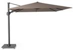 Challenger T2 premium zweefparasol 300x300 cm havanna  met, Tuin en Terras, Parasols, Ophalen of Verzenden, Nieuw