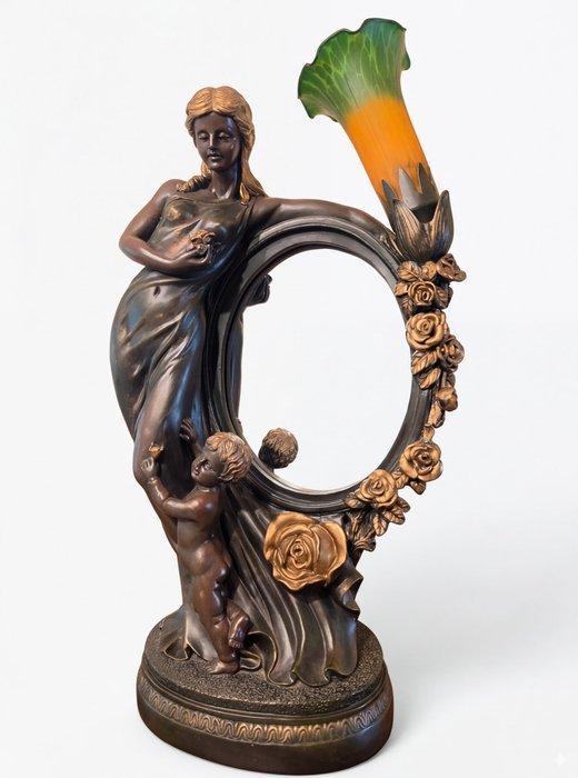 Tafellamp - Glas, Hars, Antiek en Kunst, Curiosa en Brocante