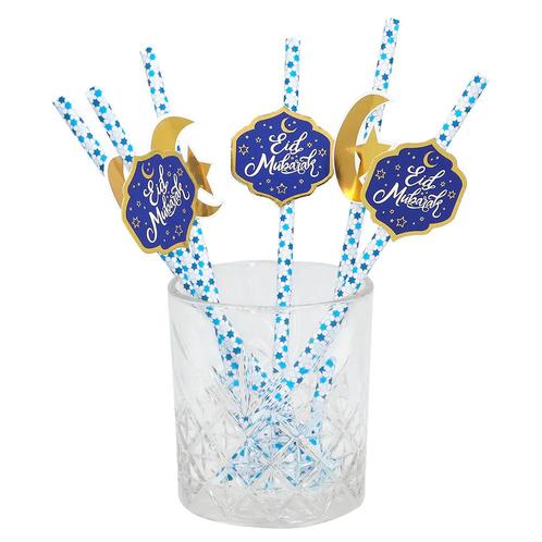 Ramadan Rietjes Eid Mubarak 20cm 6st, Hobby en Vrije tijd, Feestartikelen, Nieuw, Verzenden