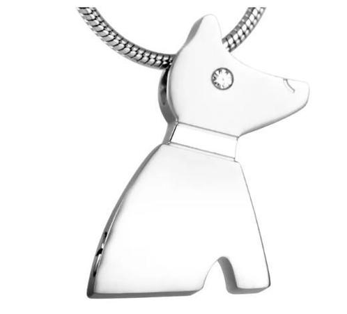 Assieraad, ashanger Hond strak design, Sieraden, Tassen en Uiterlijk, Kettinghangers, Zilver, Nieuw, Dier, Overige materialen