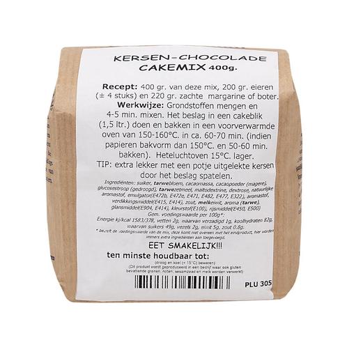 Molen de Hoop Kersen-Chocoladecakemix 400gr, Hobby en Vrije tijd, Taarten en Cupcakes maken, Nieuw, Verzenden