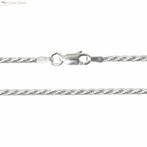 Zilveren rope ketting 76 cm 2 mm, Sieraden, Tassen en Uiterlijk, Kettingen, Verzenden, Nieuw, Zilver