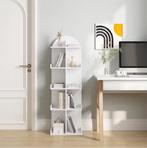 Witte Boekenkast met 10 Planken – Staand Opbergrek 126cm, Huis en Inrichting, Verzenden, Nieuw