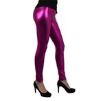 Metallic legging roze, Verzenden, Nieuw, Feestartikel