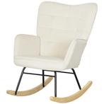 TRUUSK Schommelstoel, Schommelstoel Met Fluwelen Look, Armle, Huis en Inrichting, Fauteuils, Verzenden, Nieuw