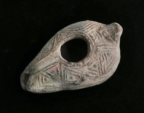 Laat-Romeins / Vroeg-Byzantijns Terracotta Olielamp - 30 mm, Antiek en Kunst, Antiek | Overige Antiek