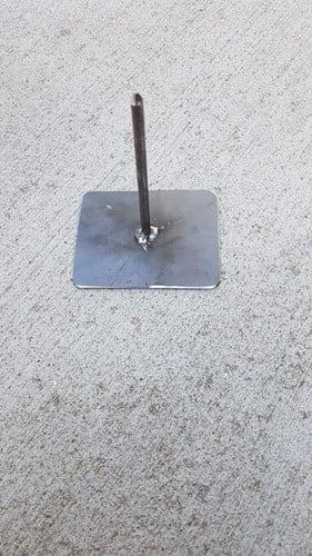 Metaalstaander Harlekijn middel standaard 1 pin 15x15x30 cm, Hobby en Vrije tijd, Knutselen, Nieuw, Ophalen of Verzenden