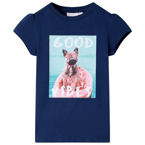vidaXL Kindershirt 92 marineblauw, Kinderen en Baby's, Kinderkleding | Overige, Nieuw, Verzenden