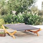 vidaXL Loungebed 165x188,5x46 cm massief gebogen hout, Verzenden, Nieuw