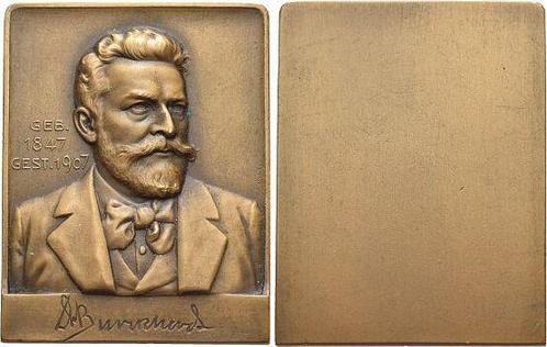 Bronze-plakette 1907 medaille der Praegeanstalt Mayer en..., Postzegels en Munten, Penningen en Medailles, Verzenden