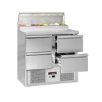 GGM Gastro | Mini voorbereidingstafel ECO - 900mm - 4 laden, Zakelijke goederen, Horeca | Meubilair en Inrichting, Verzenden, Nieuw in verpakking