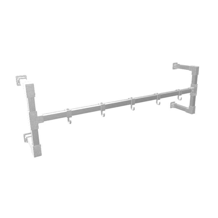 Industriële Steigerbuis Kapstok Sheffield | Vierkant Staal 2, Huis en Inrichting, Woonaccessoires | Kapstokken, Ophalen of Verzenden