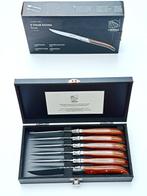 Laguiole - 6x Luxury Steak Knives - Rose Wood - style de -