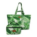 Strandtas/Weekendtas + Toilettas Palm Print, Sieraden, Tassen en Uiterlijk, Tassen | Reistassen en Weekendtassen, Nieuw, Verzenden