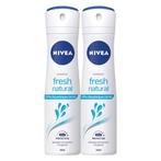 Nivea Fresh Natural Deodorant Spray, Verzenden, Nieuw, Deodorant of Bodyspray
