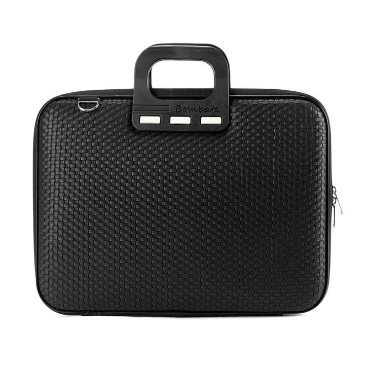 Bombata Trama Laptoptas Vlechtpatroon - 13 / 14 inch - Zwart, Computers en Software, Laptoptassen, Nieuw, Verzenden