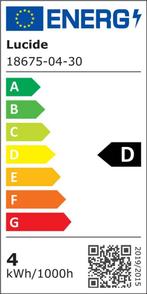 Lucide TESSA Bureaulamp LED Dimb. - 1x3,2W 3000K - Zwart, Ophalen of Verzenden, Zo goed als nieuw