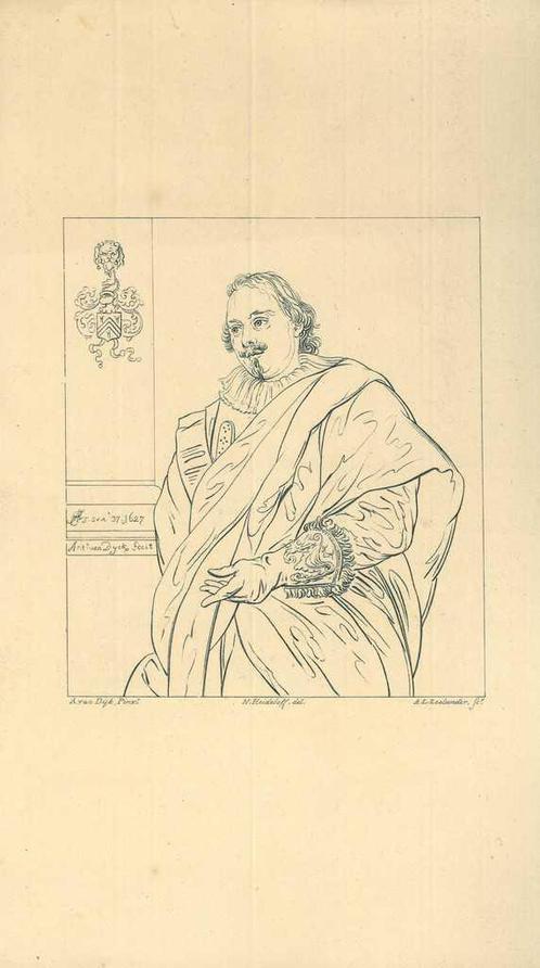 Portrait of Pieter Stevens, Antiek en Kunst, Kunst | Etsen en Gravures