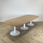 Kinnarps vergadertafel,  280x120 cm, licht beuken - wit, Ophalen of Verzenden, Gebruikt, Bureau