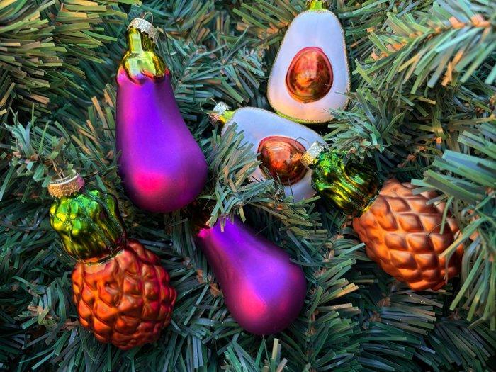 Kerstdecoratie Tropische Vruchten & Groenten Sortiment,, Diversen, Kerst