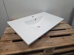 Wastafel 80 × 45 cm – Glans Wit | Composiet | Extra, Ophalen of Verzenden, Nieuw, Bad