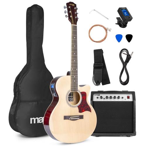 MAX ShowKit elektrisch akoestische gitaarset met 40W verster, Muziek en Instrumenten, Snaarinstrumenten | Gitaren | Elektrisch