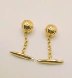 Manchetknopen - 19.2 kt. Geel goud, Sieraden, Tassen en Uiterlijk, Antieke sieraden