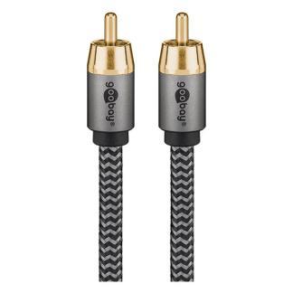 Subwoofer kabel | Tulp naar Tulp | M  M | Goobay | 2 meter, Audio, Tv en Foto, Audiokabels en Televisiekabels, Nieuw, Verzenden