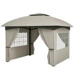 TRUUSK Waterafstotend Tuinpaviljoen 3,4x3,4 m - Met 4 Zijpan, Tuin en Terras, Partytenten, Verzenden, Nieuw