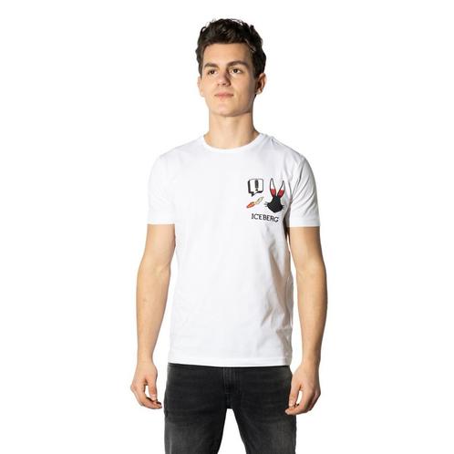 40% Iceberg  T-Shirts  maat XL, Kleding | Heren, T-shirts, Wit, Nieuw, Verzenden