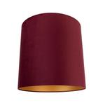 Velours lampenkap rood 40/40/40 met gouden binnenkant, Verzenden, Nieuw, Rood, Classic-antique
