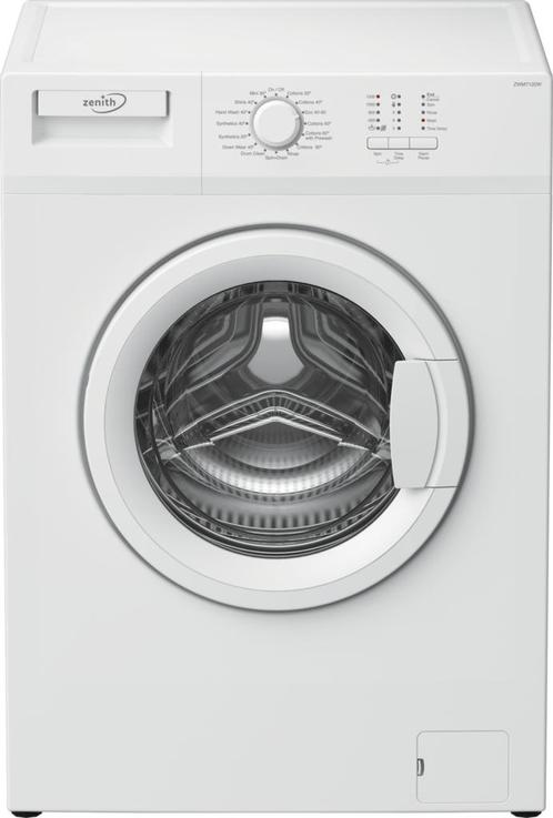 Zenith Zwm7120w Wasmachine 7kg 1200t, Witgoed en Apparatuur, Wasmachines, Voorlader, 85 tot 90 cm, Ophalen of Verzenden