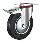 Tarsus Zwenkwiel met rem - 200 mm - Stalen velg - Massiev..., Doe-het-zelf en Verbouw, Zwenkwielen, Ophalen of Verzenden, Nieuw