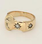 Ring - 18 karaat Geel goud - Diamant, Sieraden, Tassen en Uiterlijk, Ringen, Nieuw